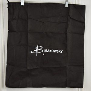 B Makowsky Purse Dust Bag 20 x 22 Inches Black White Drawstring Travel Organize